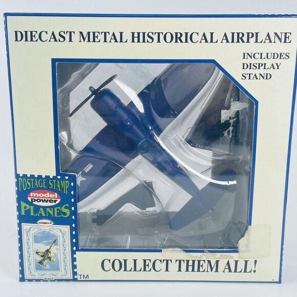 Model Power Other - Model Power Postage Stamp Diecast 1/100 Scale Plane F-4U Corsair NO 5356